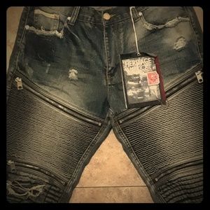 3 pair of Heritage Biker jean Shorts